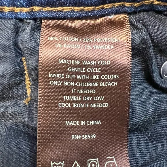 Kut From The Kloth Womens Katy Boyfriend Jeans Blue Whiskered Dark Wash Denim 2 - Picture 8 of 10